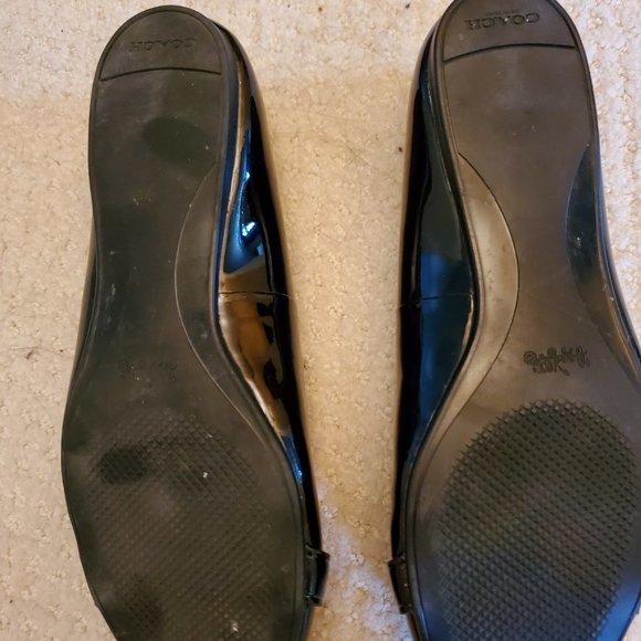 Coach Shoes Coach Ballet Flats Size 7 Black Patent Poshmark